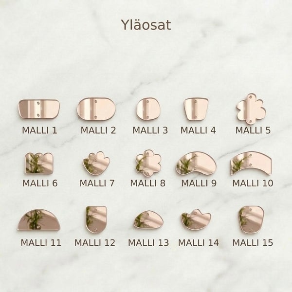 Akryyli YL&Auml;OSAT 10kpl