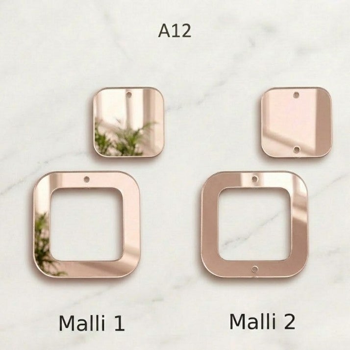 Akryyli ontto neliskulma 6kpl