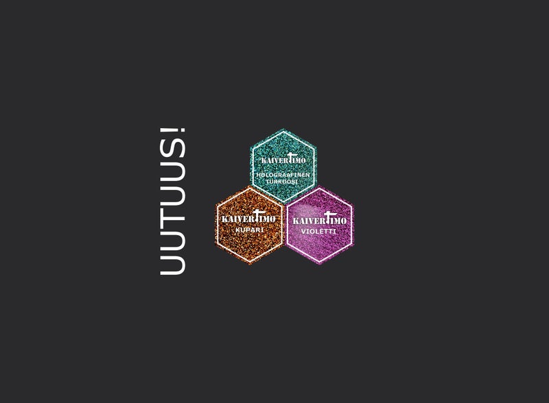 Kolme uutta glitteris&auml;vy&auml;!