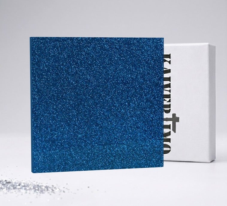 Sininen glitter