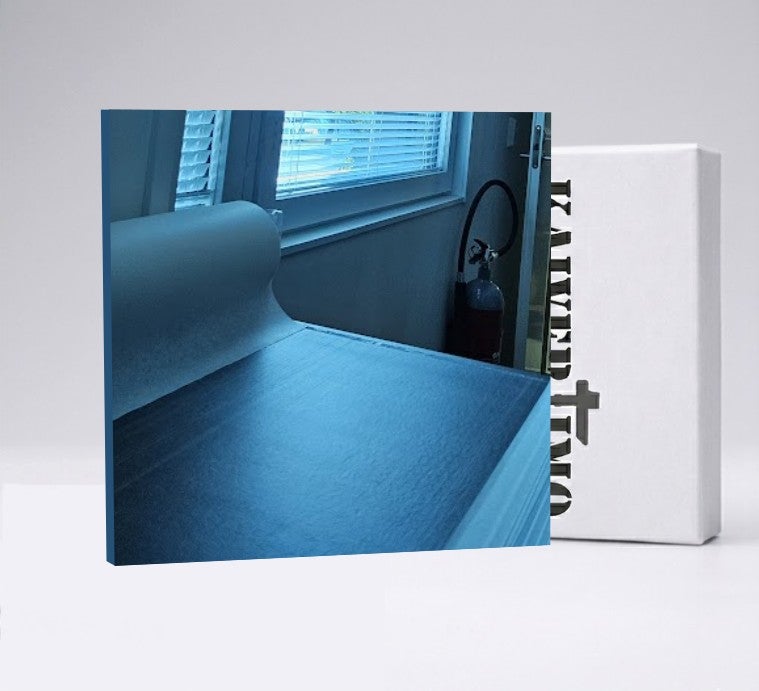 Vaaleansininen peiliakryyli