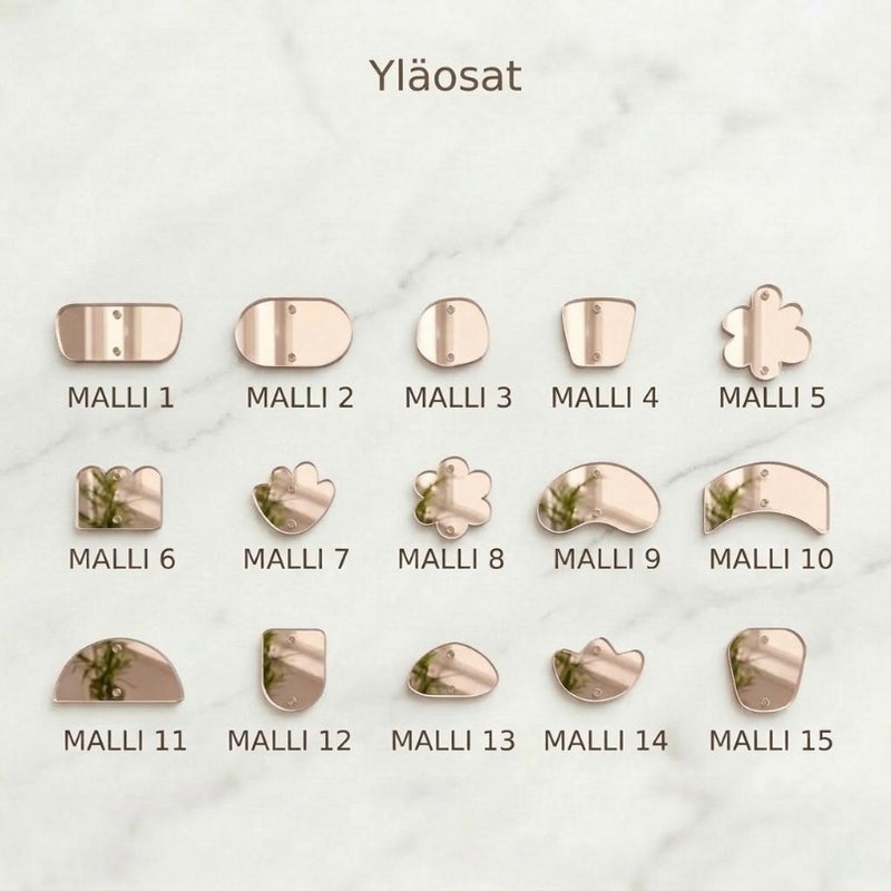 Akryyli YL&Auml;OSAT 10kpl